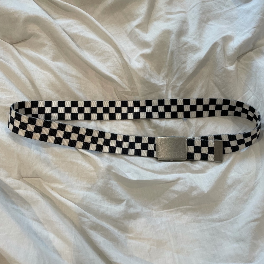 Brandy Melville Checkered Seatbelt Belt